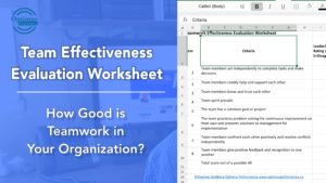 teamwork effectiveness evaluation